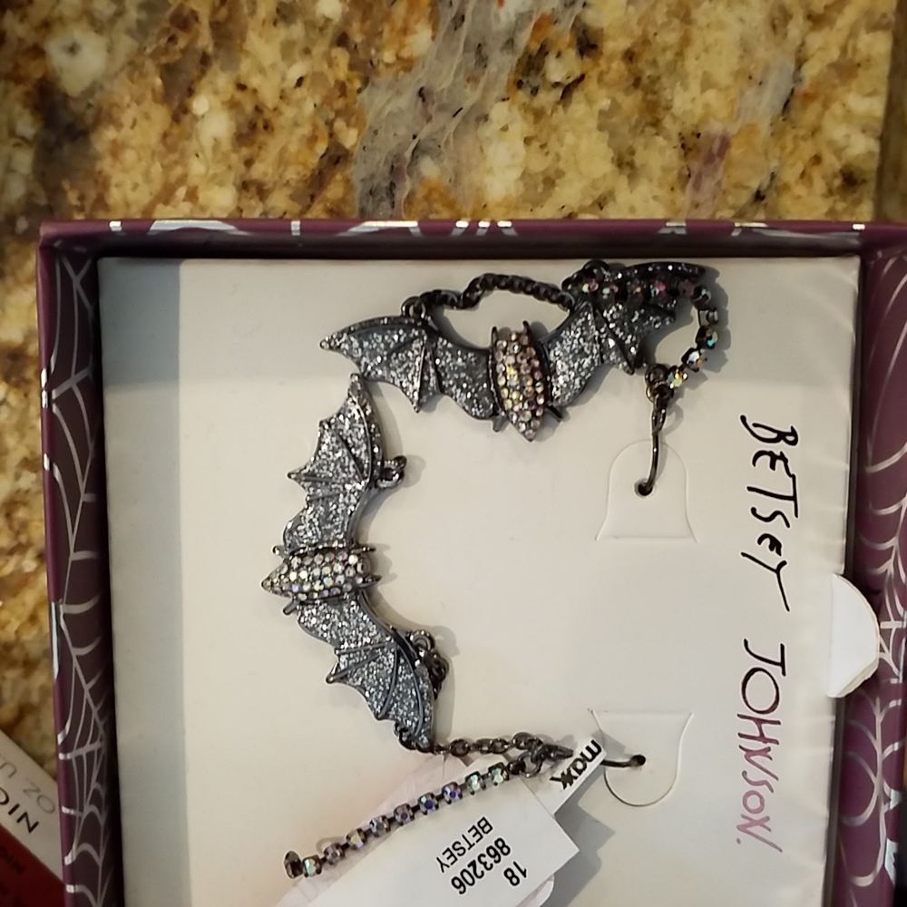 Betsy Johnson Halloween Bat Earrings